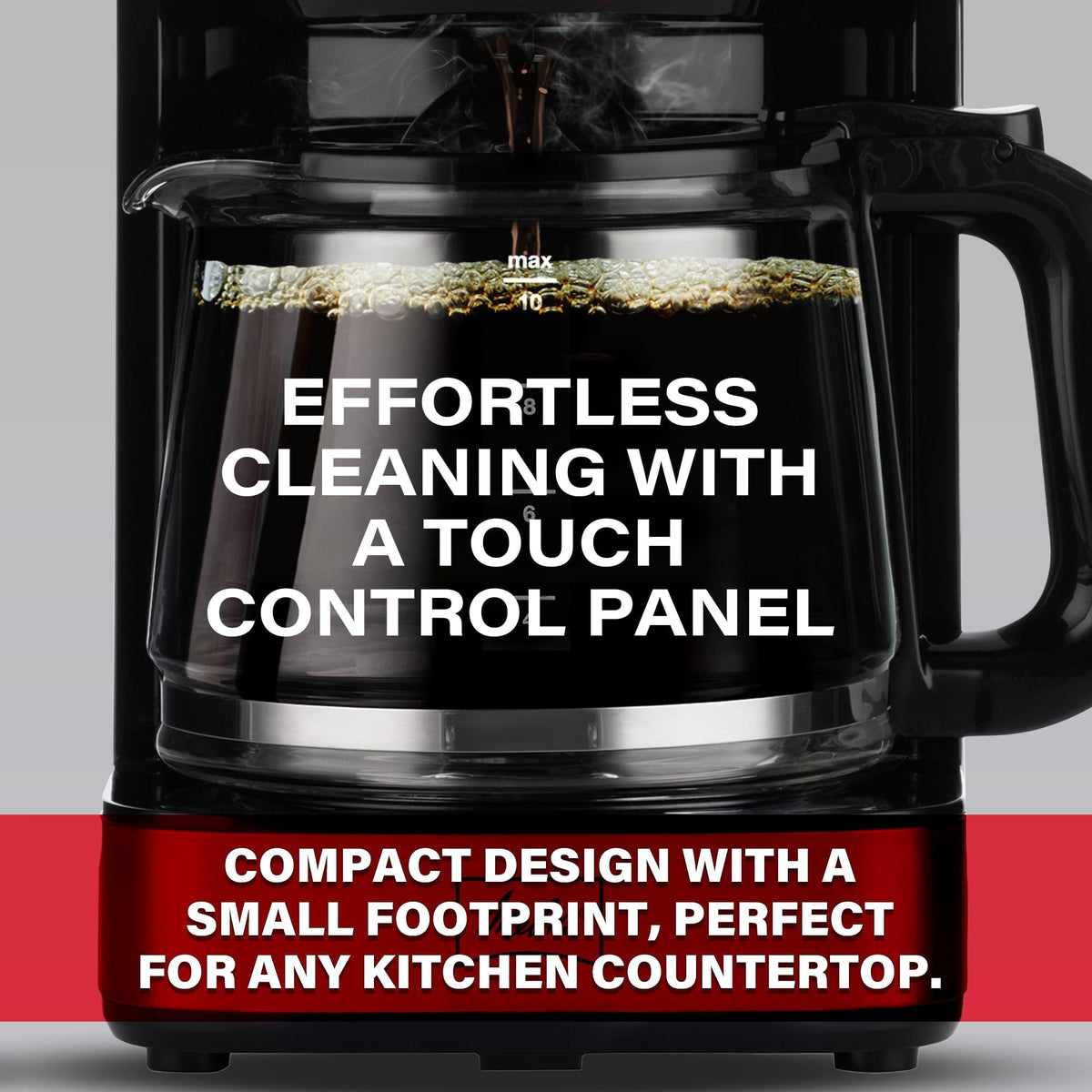 Glass Drip Coffee Maker with 10 Cup Carafe U648