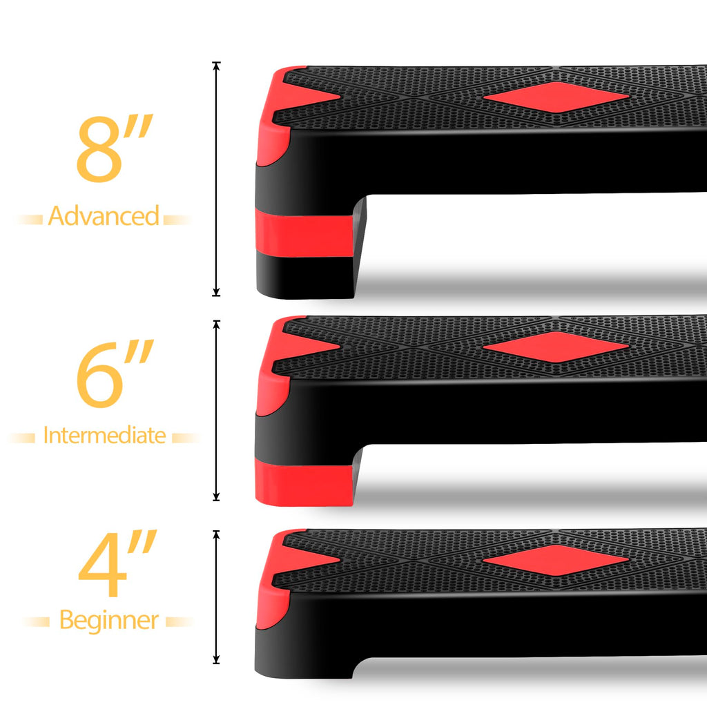 Adjustable Aerobic Stepper with Risers A840