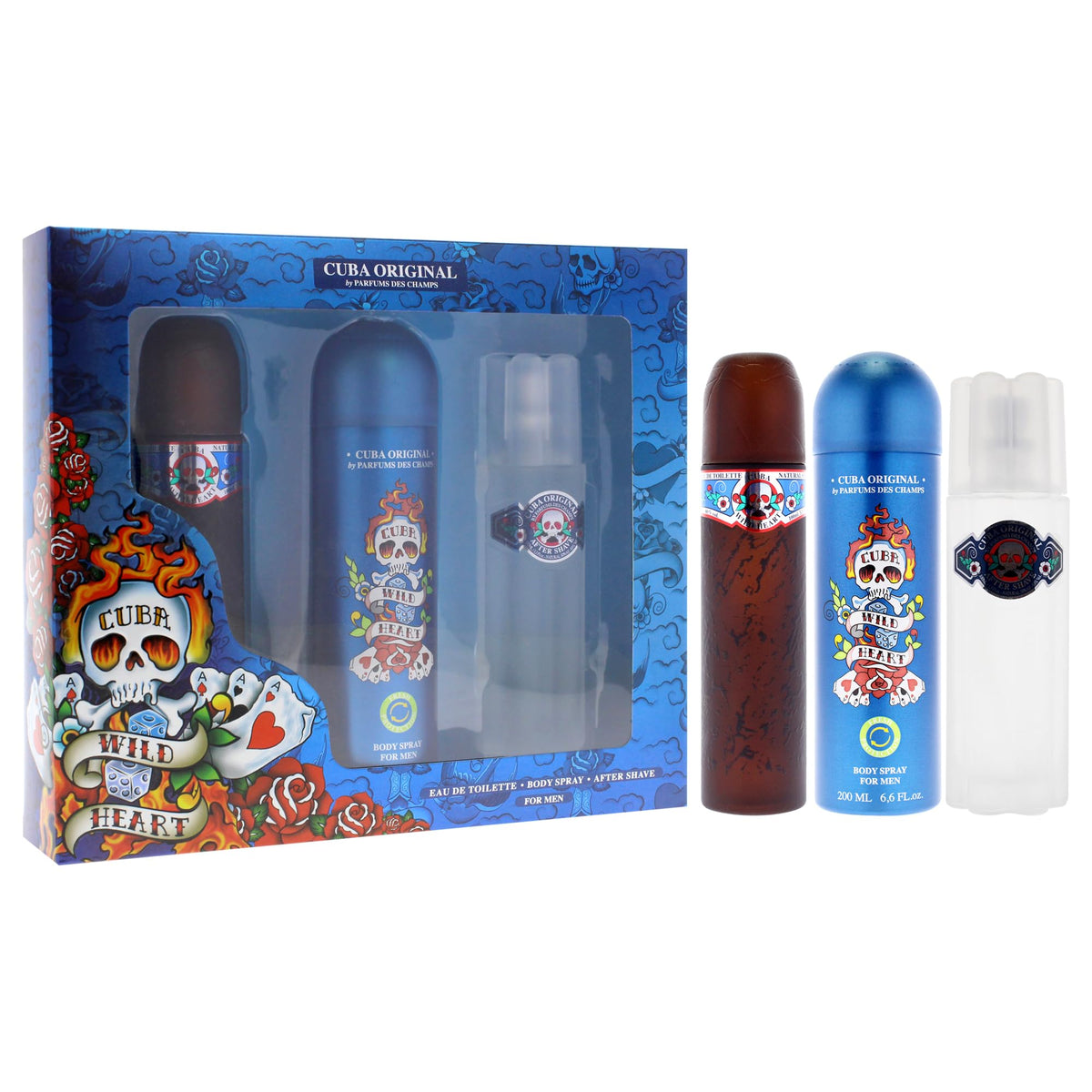 3 Pieces Eau de Toilette After Shave Body Spray Gift Set P880