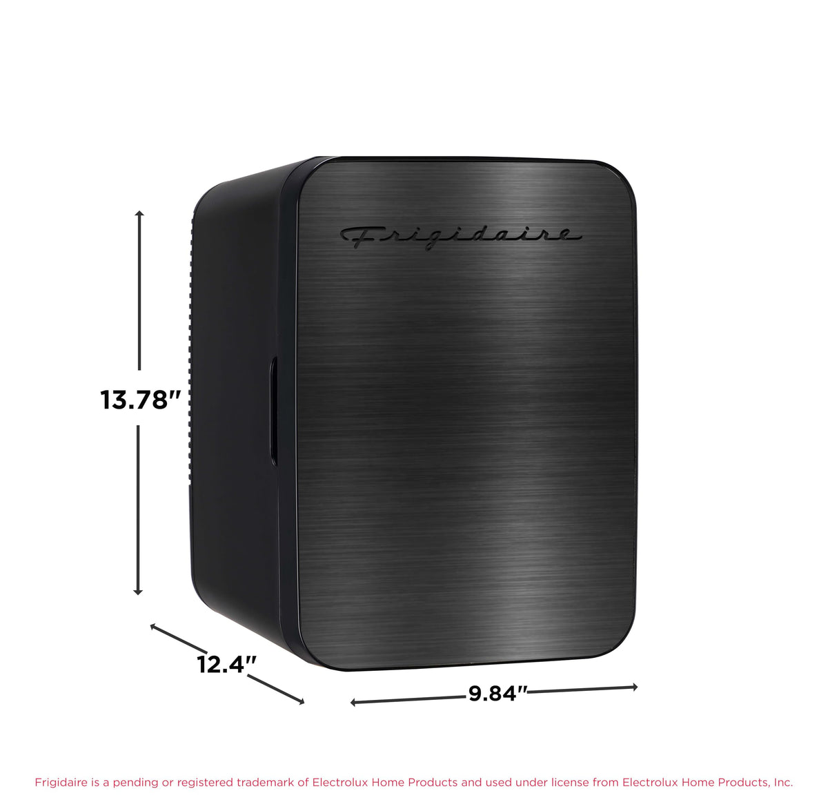 10L Brushed Black Stainless Mini Personal Fridge Cooler M753