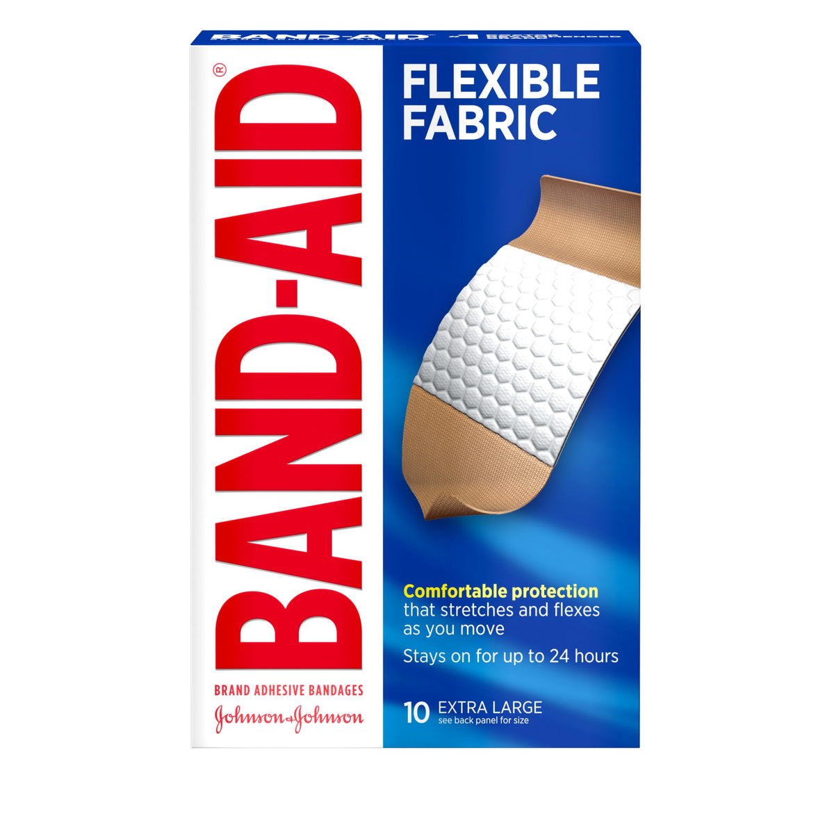 Extra Large Fabric Adhesive Bandages, 10 Count E862097