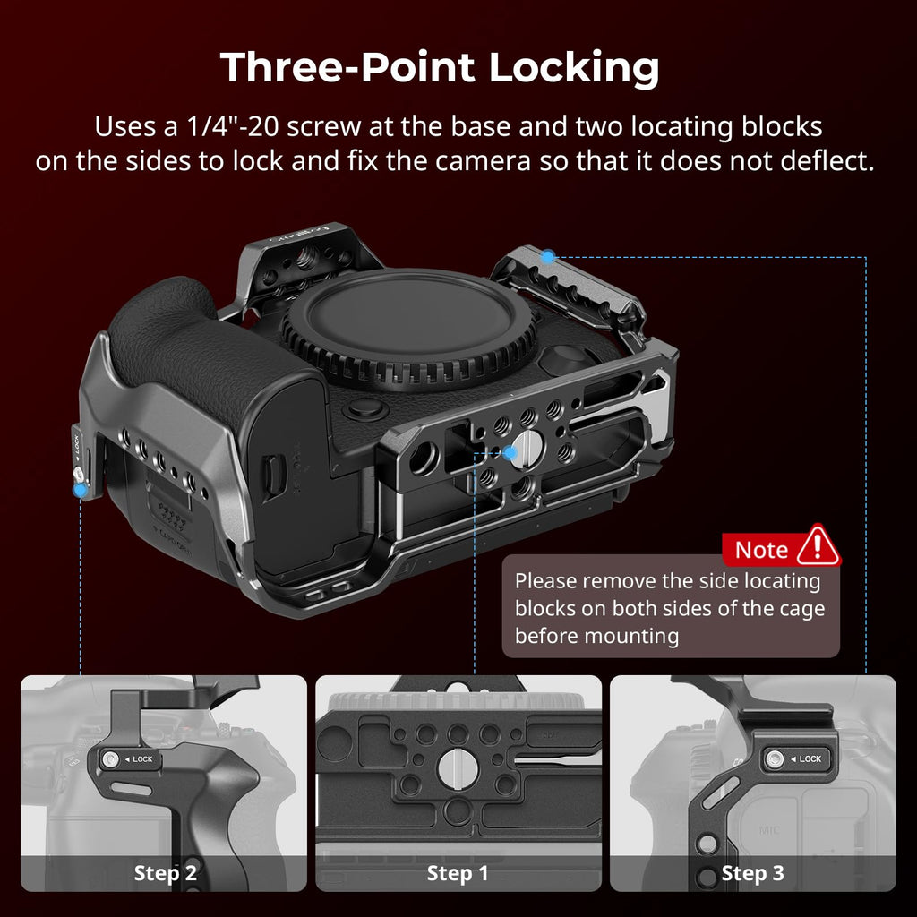 Aluminum Alloy Camera Video Cage with Cold Shoe Mount J19411