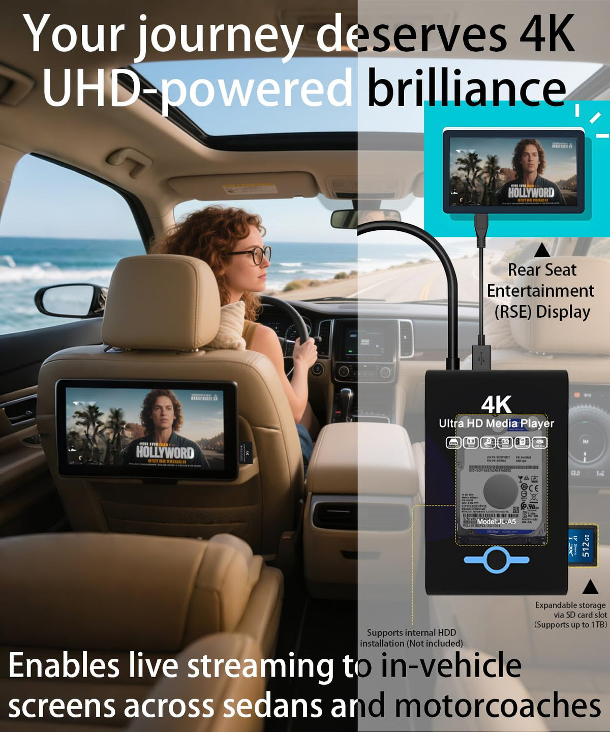 4K Ultra HD Media Player & HDD Enclosure 2-in-1 T800