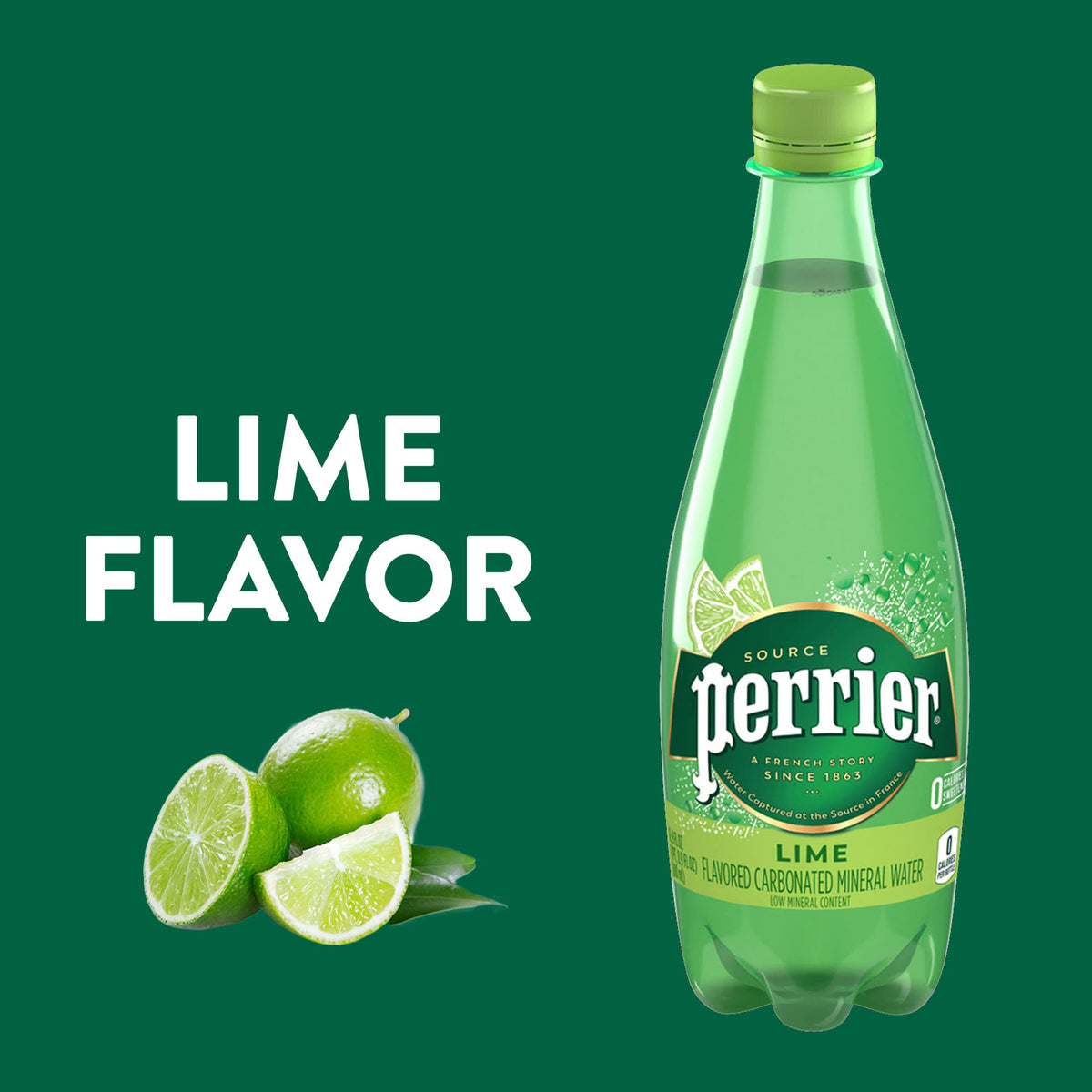 Lime Flavored Sparkling Water 16.9 FL OZ 24 Count D681436