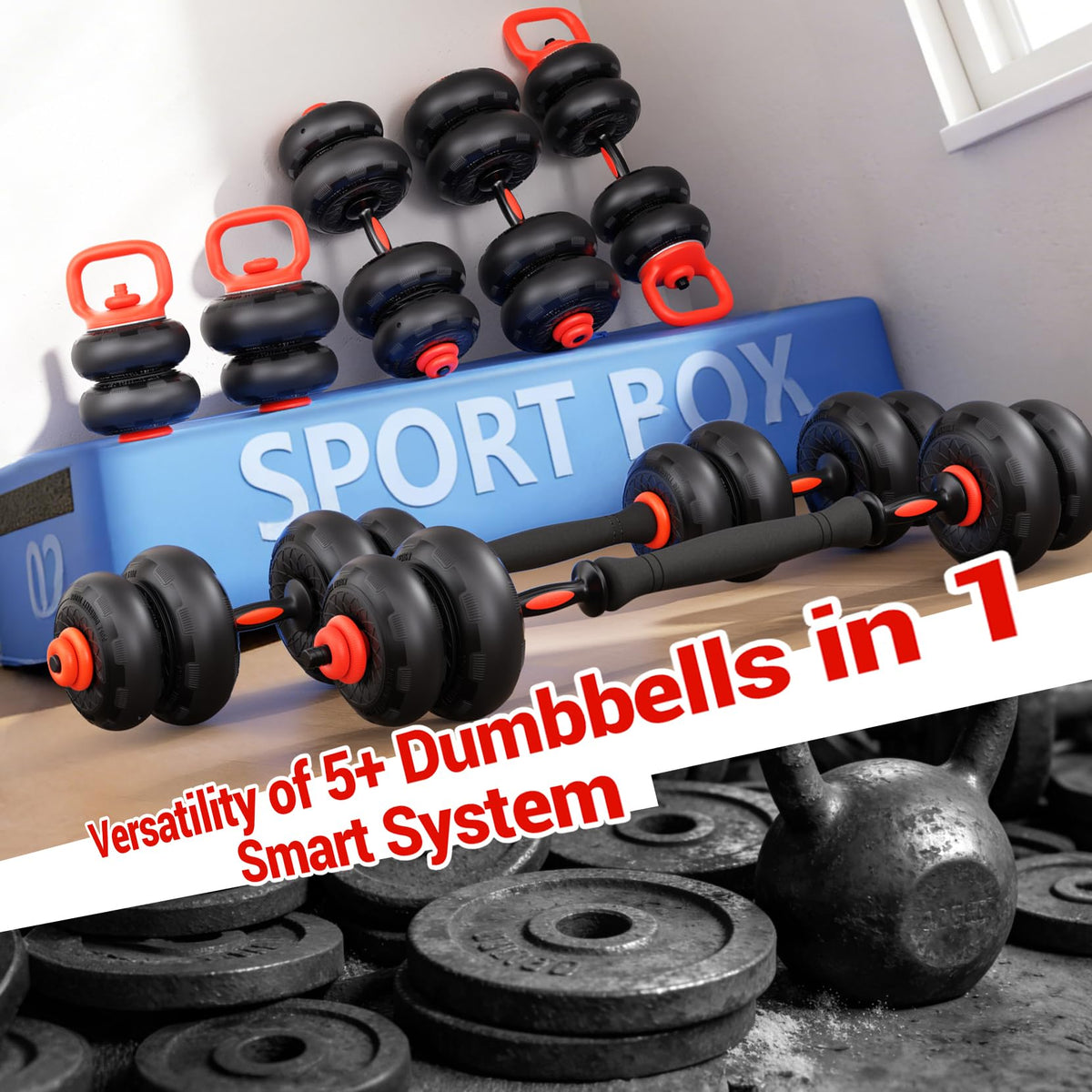Adjustable Dumbbell Set with Connector C885735