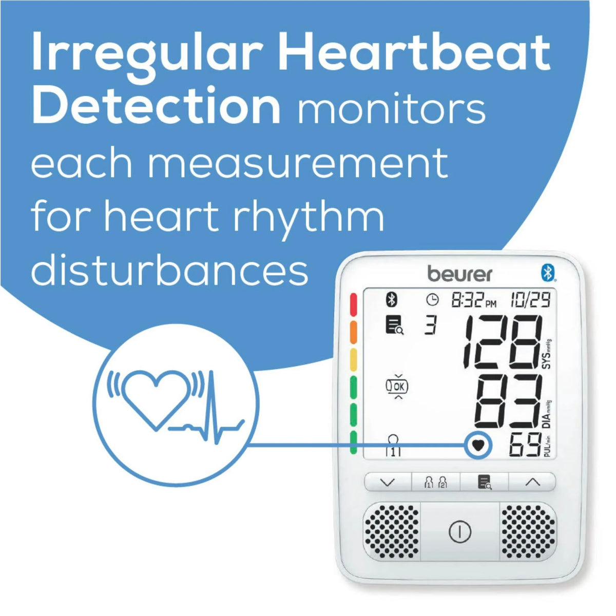 Upper Arm Blood Pressure Monitor with Bluetooth and Talking Function E30578