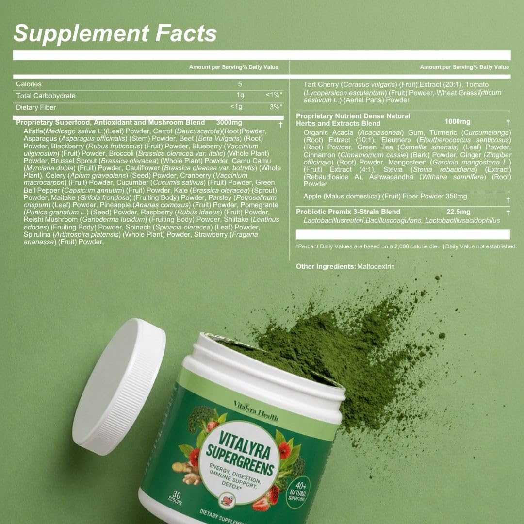 Super Greens Powder Vegan W2181