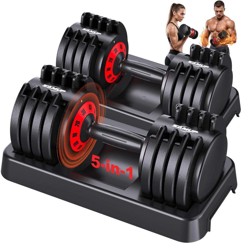 Adjustable Dumbbell Set of 2 with Storage Box F309863