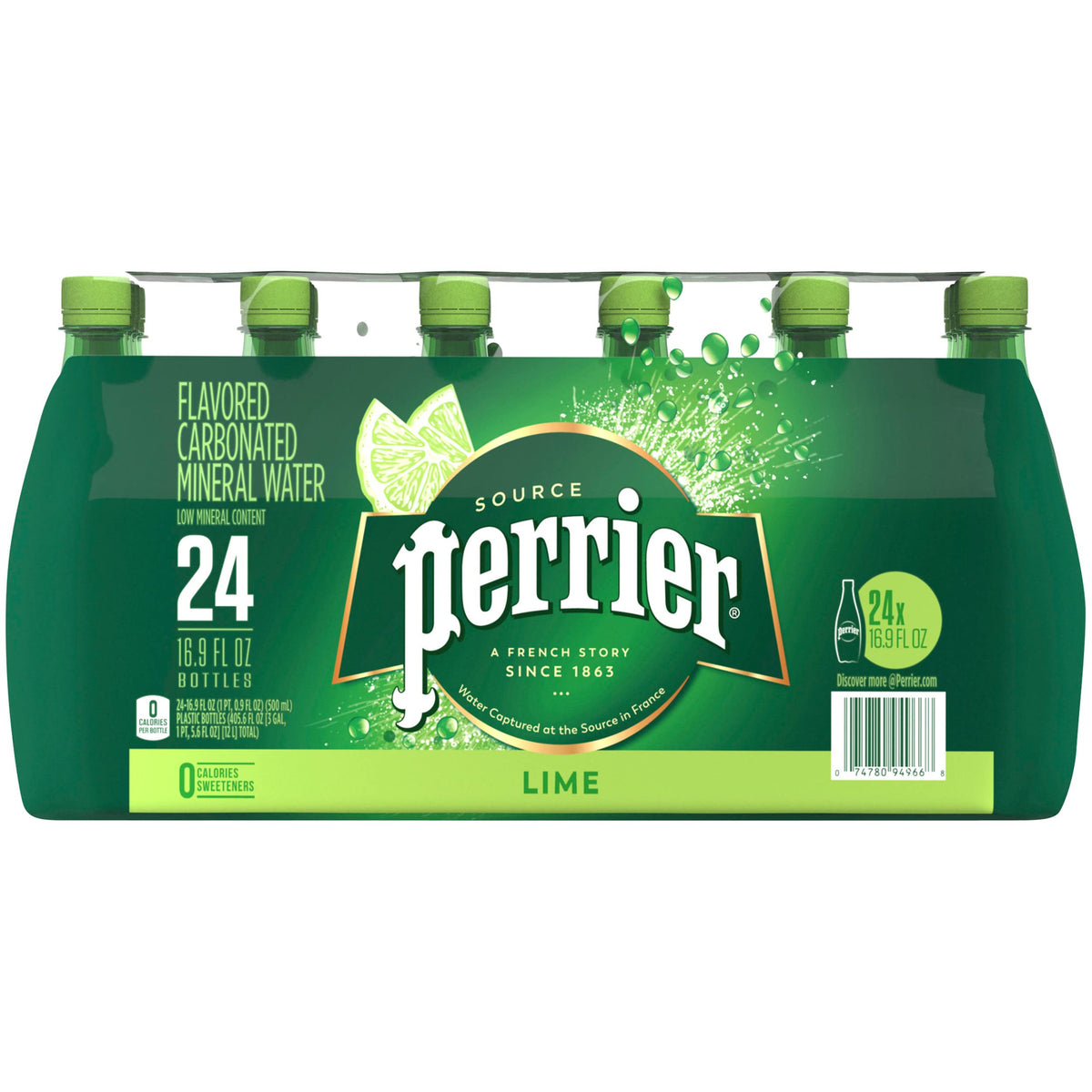 Lime Flavored Sparkling Water 16.9 FL OZ 24 Count D681436