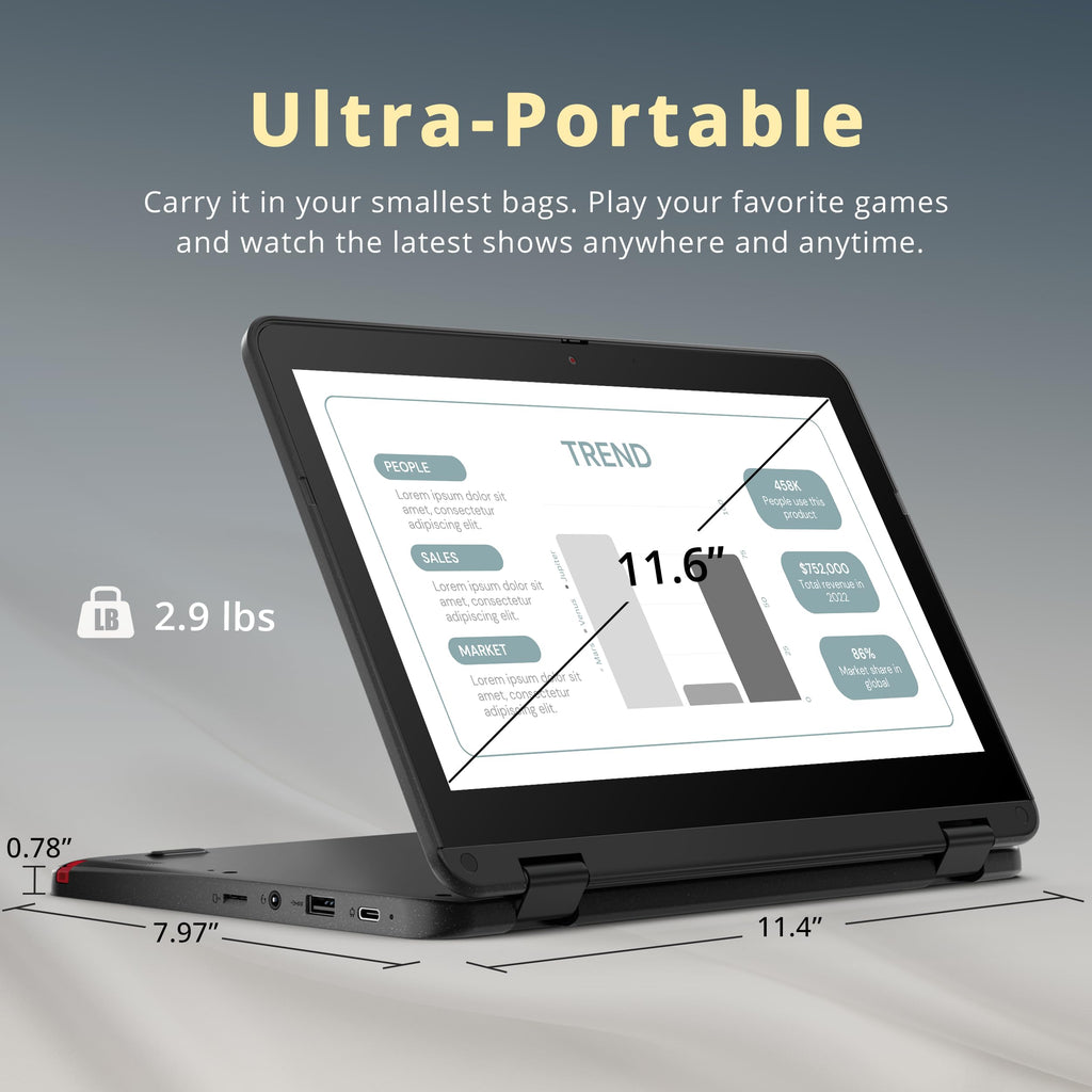 11.6" 2-in-1 Touchscreen Chromebook L892617