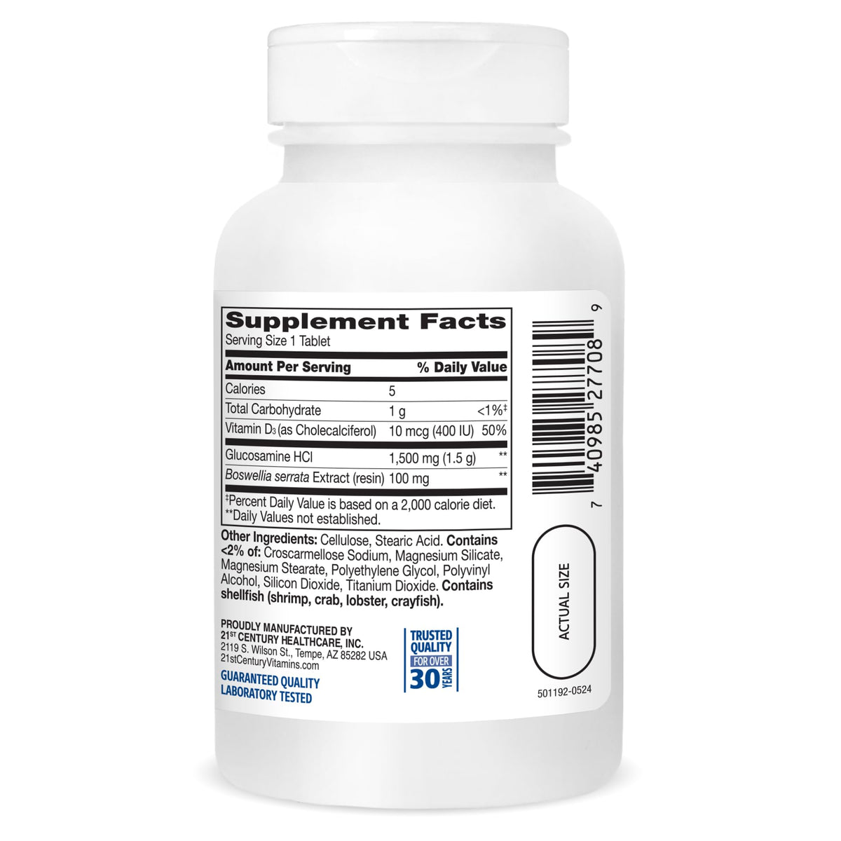 Glucosamine Daily Complex Tablets 60 Count V8194