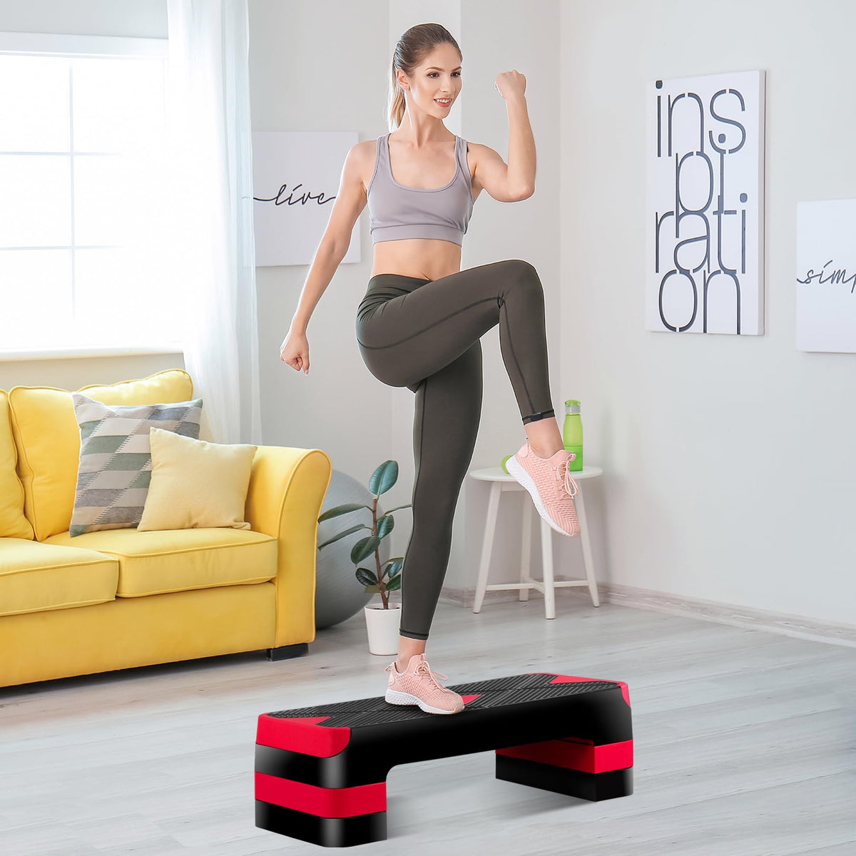 Adjustable Aerobic Stepper with Risers A840