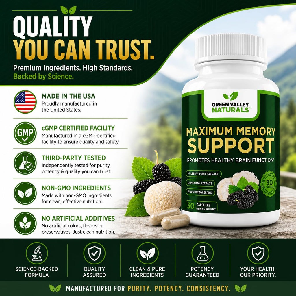 Lion's Mane Mulberry Phosphatidylserine 30 Capsules J683