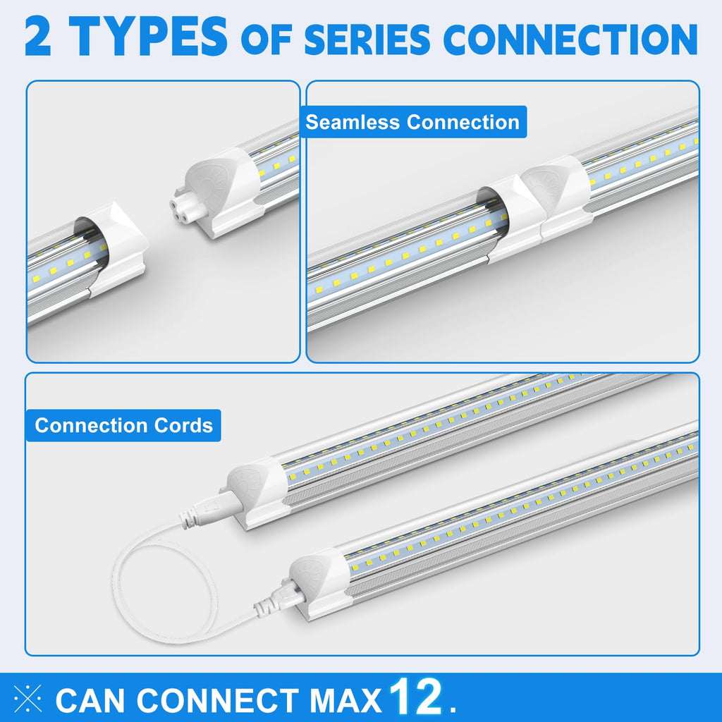 2FT 22W 3300LM 6000K Cool White Linkable LED Shop Lights S7631