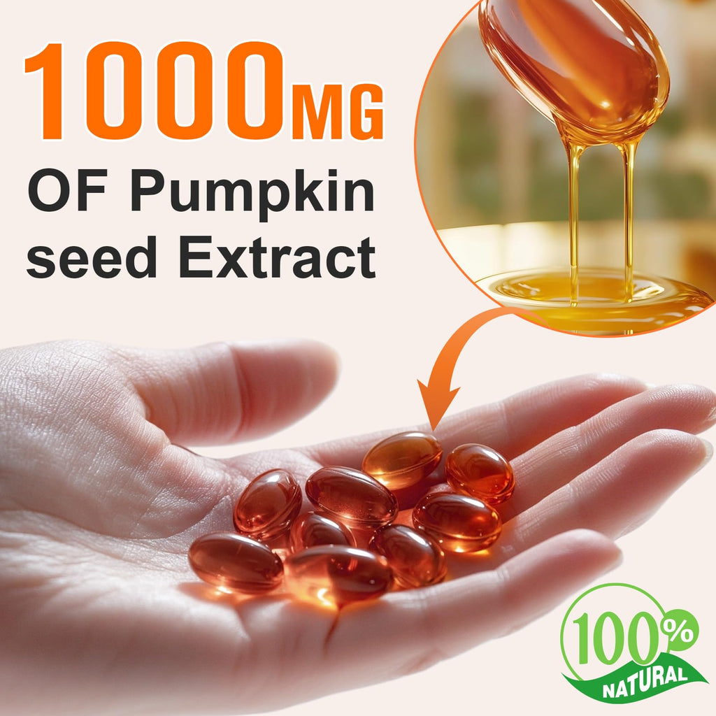 Pumpkin Seed Oil Capsules 1000mg 300 Softgels Z218