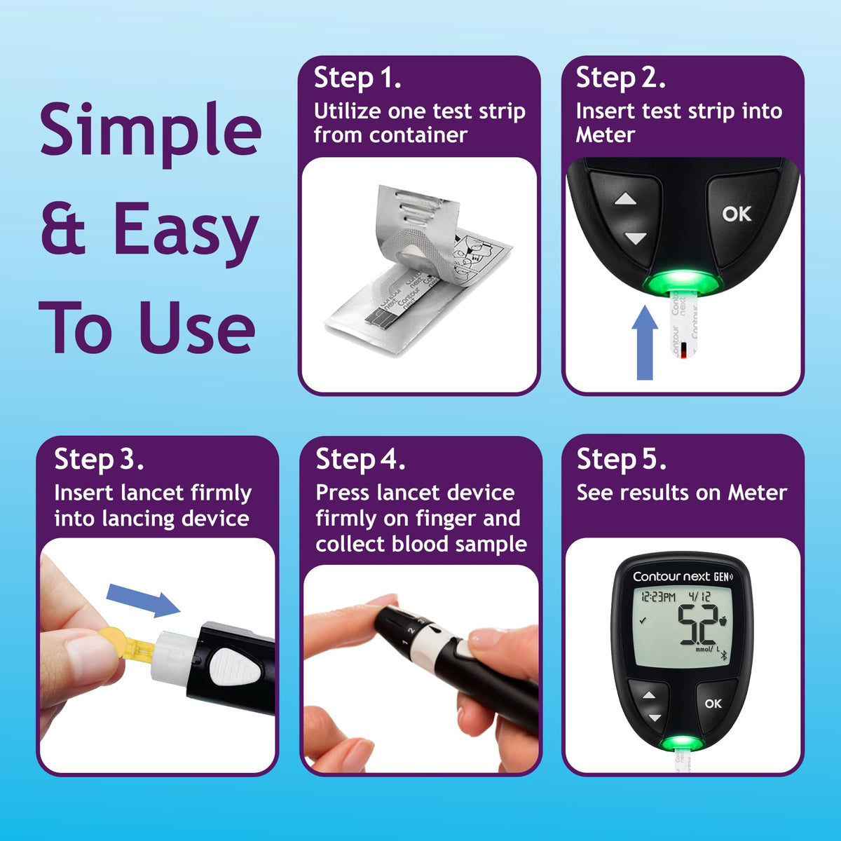 Blood Glucose Test Strips 70 Count W509105