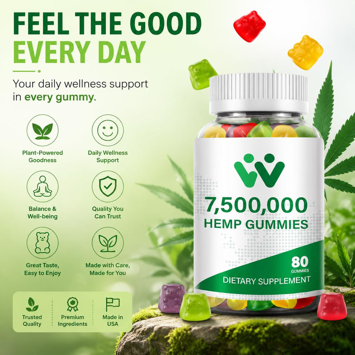 Organic Hemp Gummies 240 Count A83346