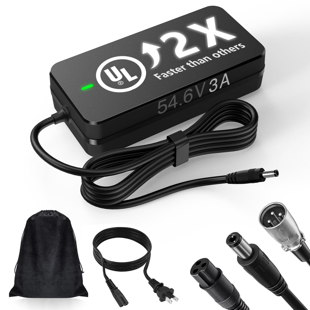 54.6V 3A ebike Charger for 48V Lithium Batteries J958560