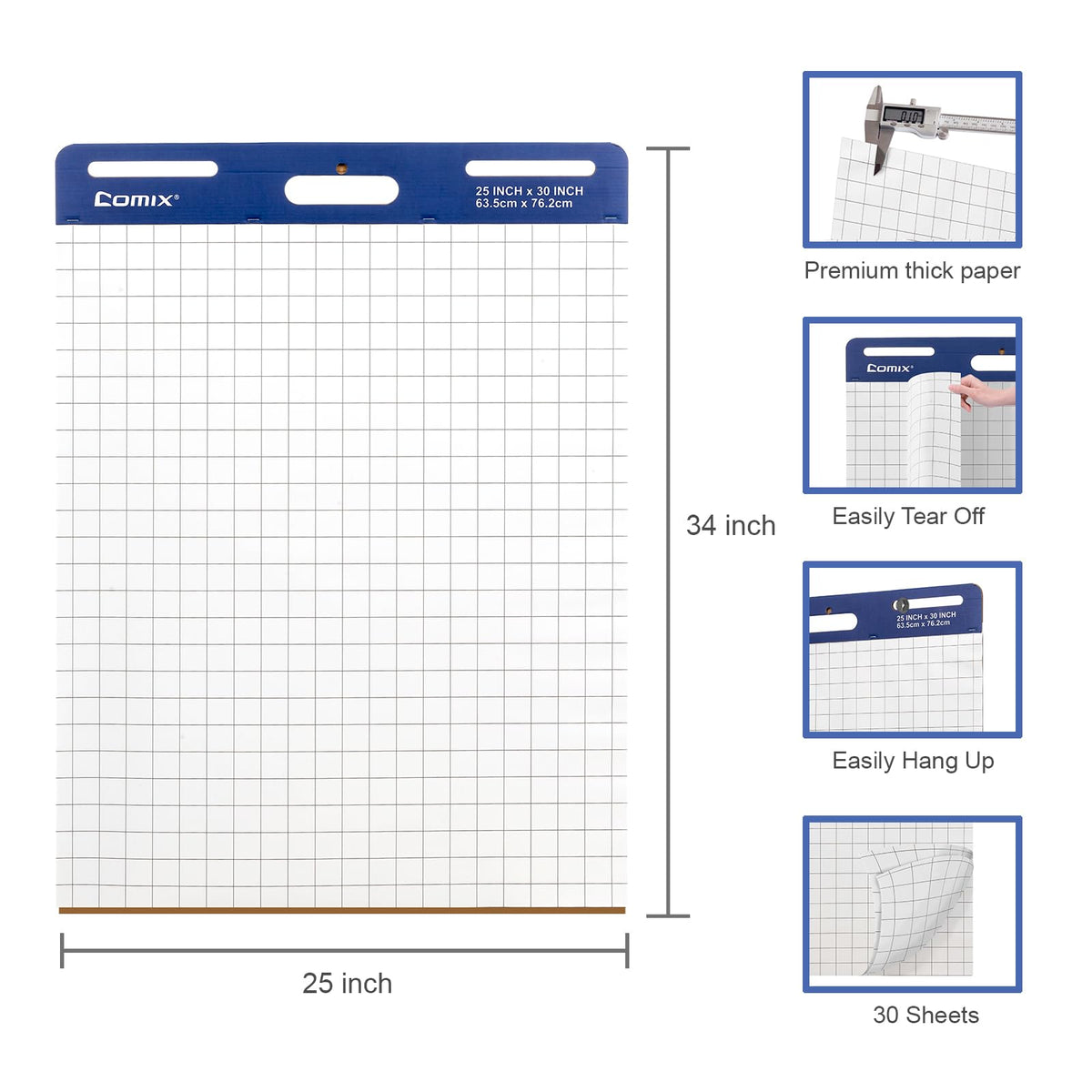 25 x 30 In Flip Chart Easel Pad D715