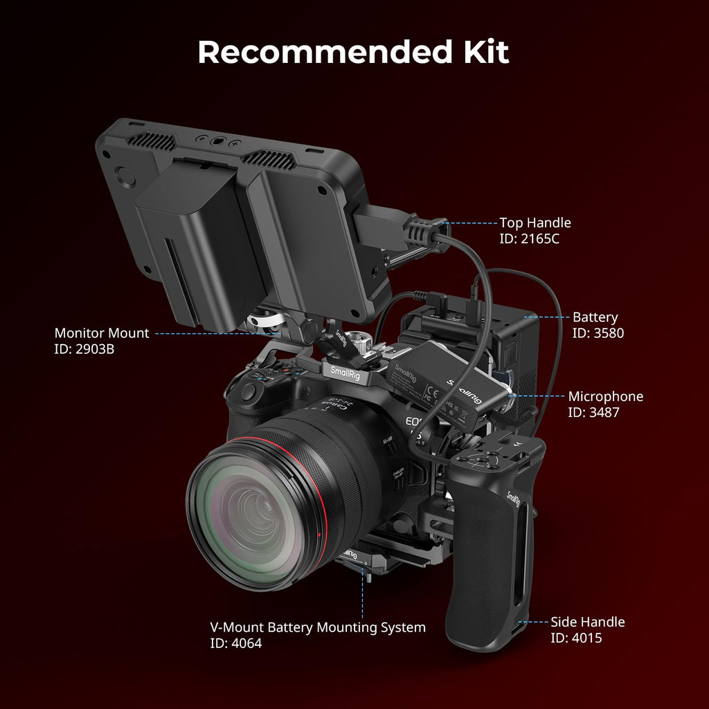 Aluminum Alloy Camera Video Cage with Cold Shoe Mount J19411