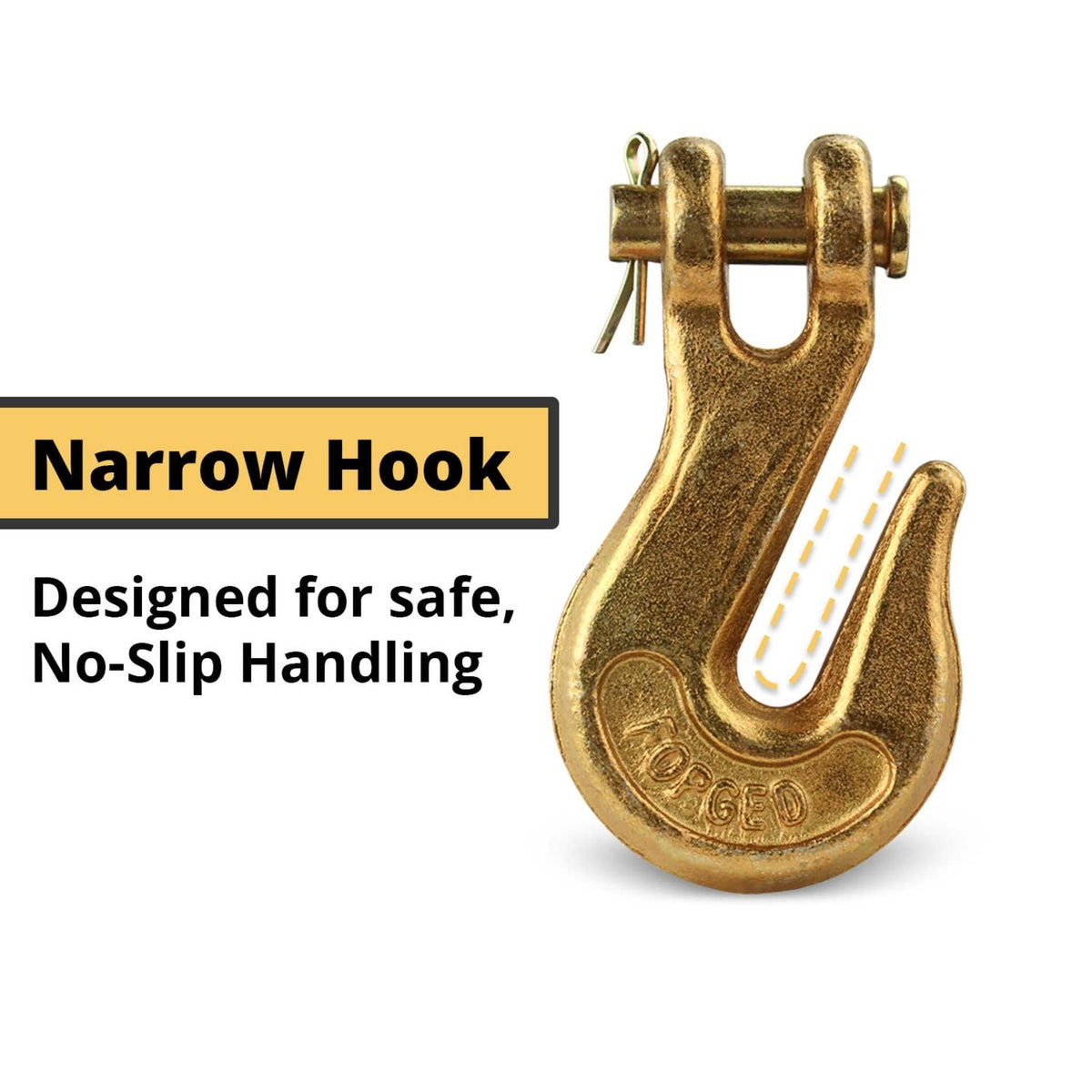 3/8 Clevis Hook G70 4 Pack S57328