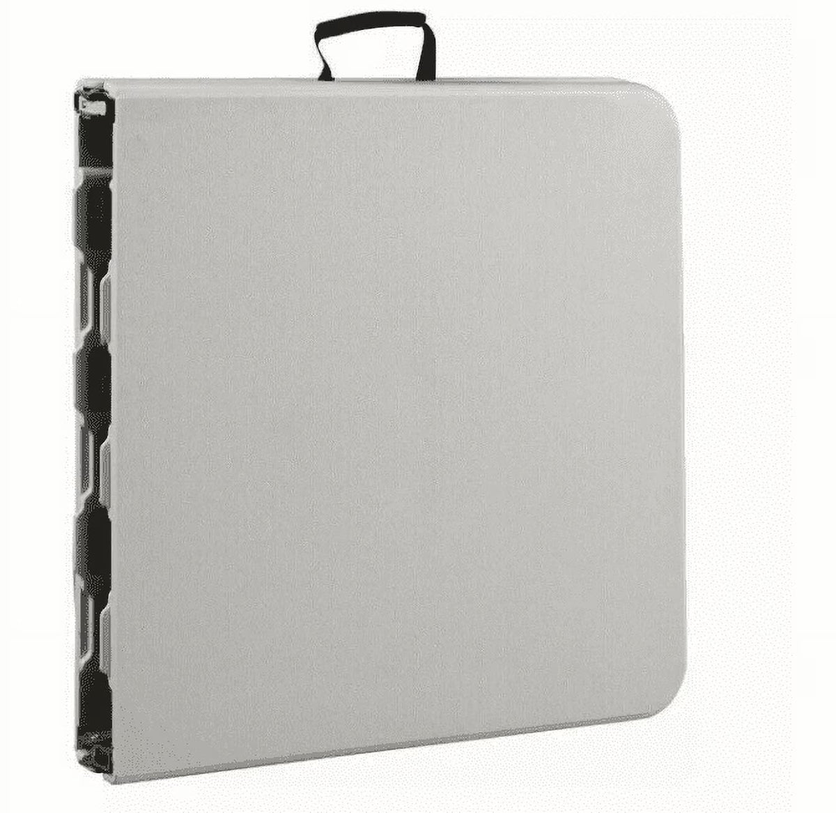 6 Foot Fold-in-Half Folding Table White Speckle HDPE Top C640
