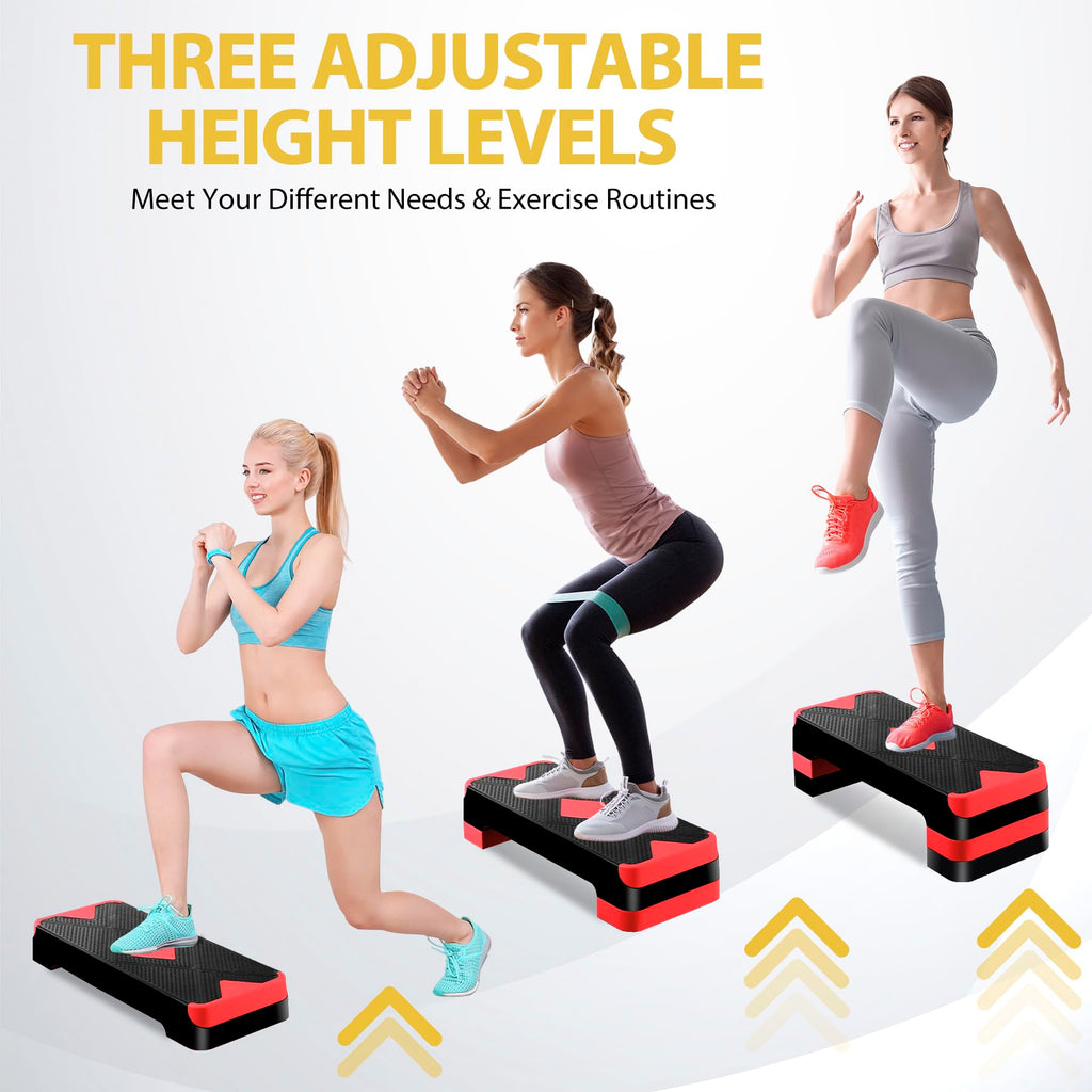 Adjustable Aerobic Stepper with Risers A840