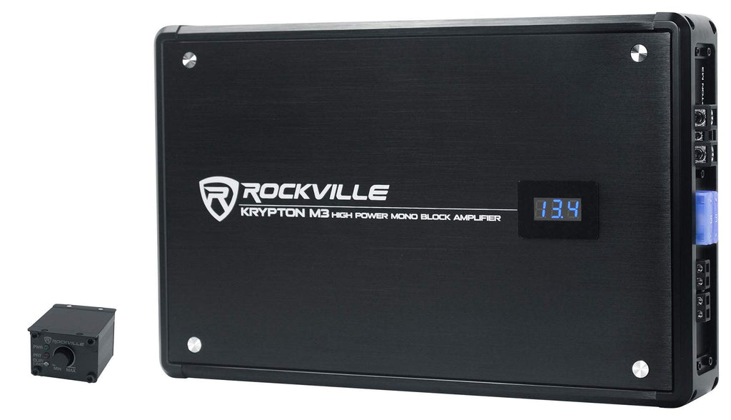 10in 1600W Slim Shallow Car Subwoofers with Mono Amplifier and Wire Kit A156