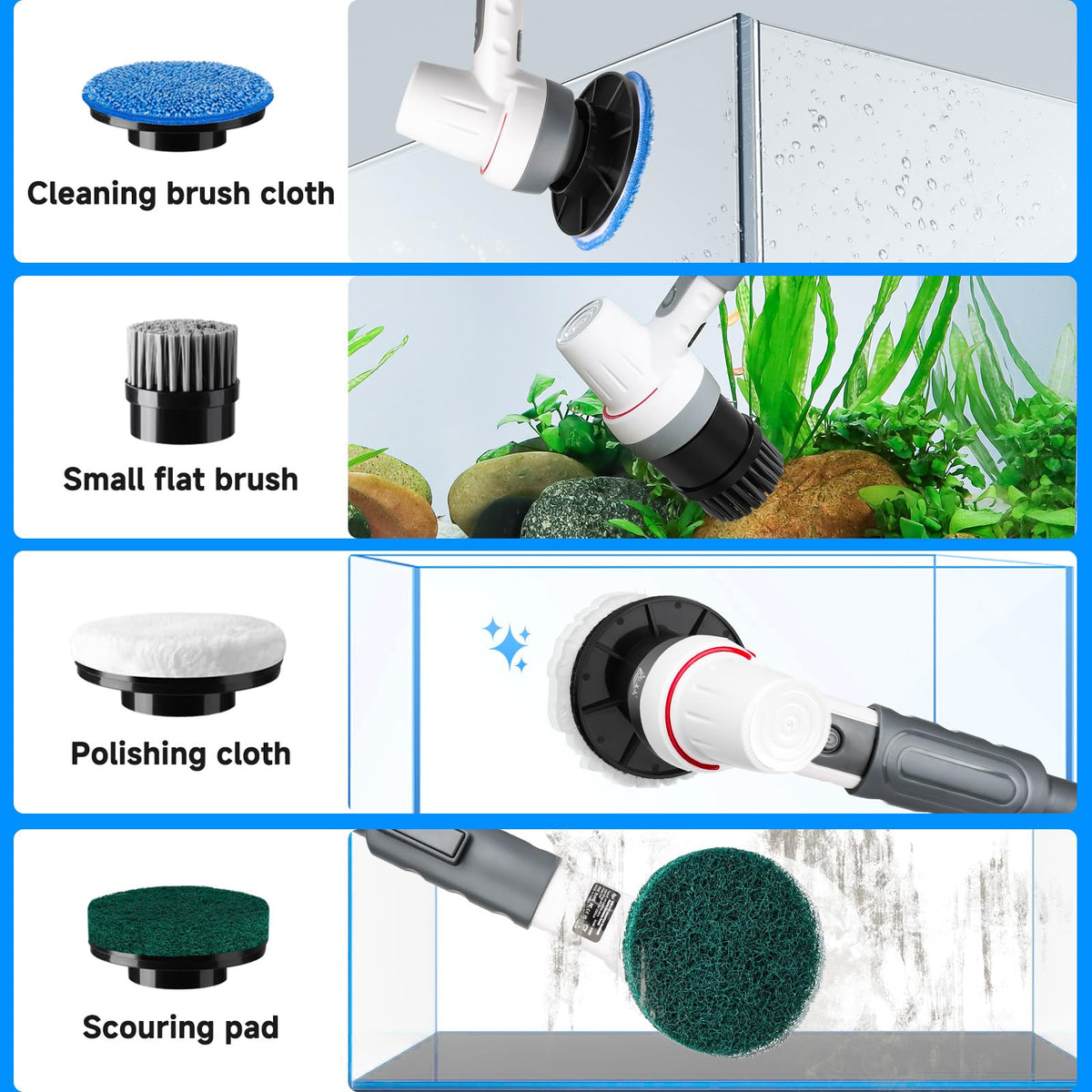 Grey Electric Aquarium Cleaning Kit W648261