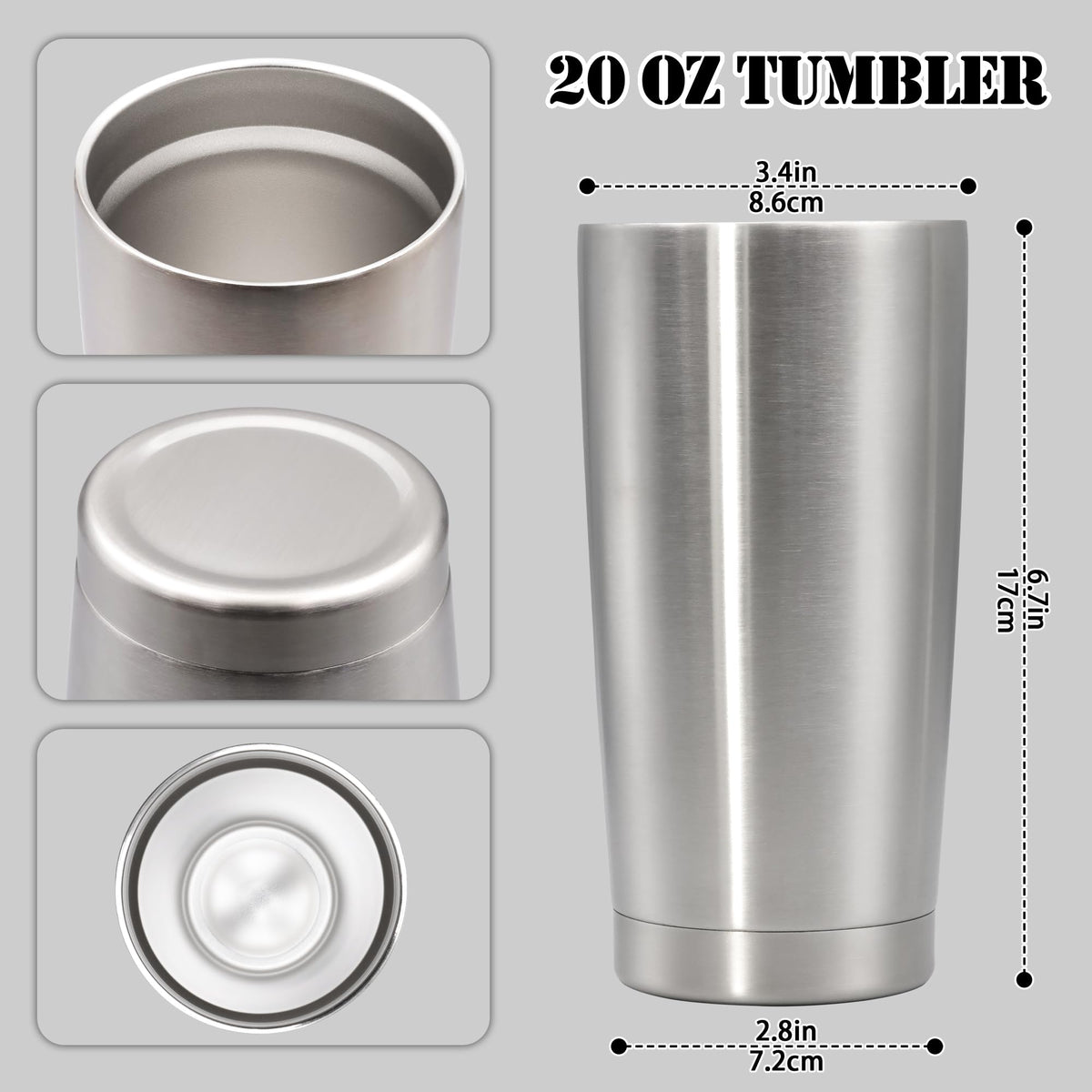 20 oz Insulated Stainless Steel Tumbler D73113