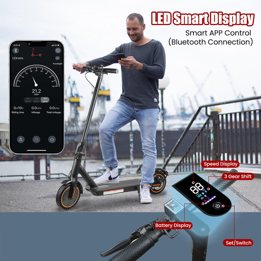 500W Foldable Electric Scooter with Dual Braking System D68144