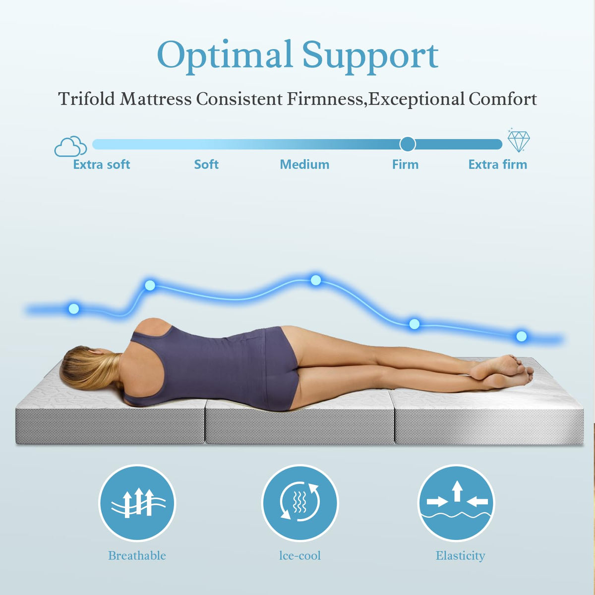 6 Inch Tri-Fold Mattress Topper B25143