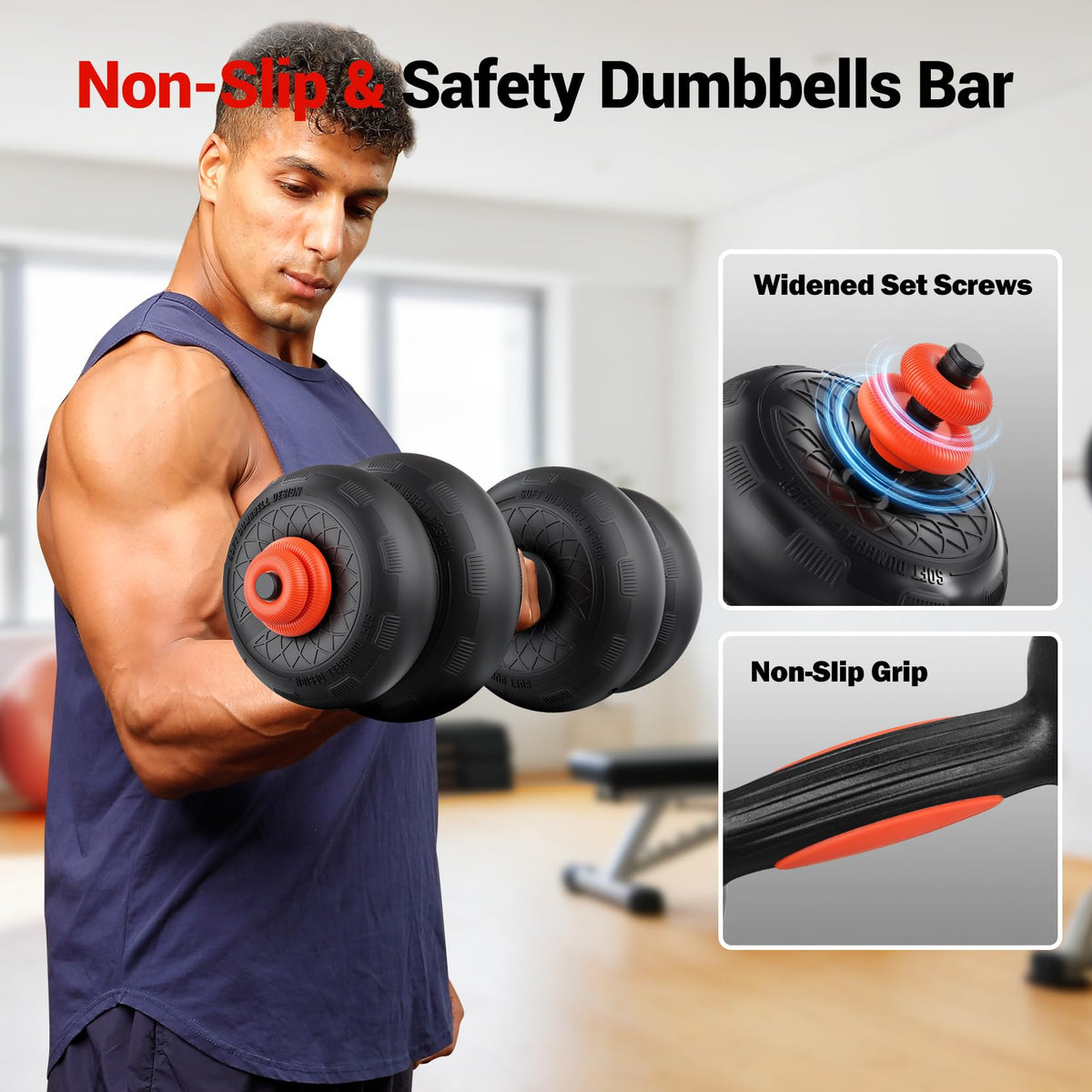 Adjustable Dumbbell Set with Connector C885735
