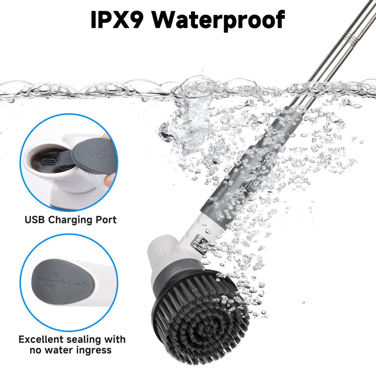 Grey Electric Aquarium Cleaning Kit W648261