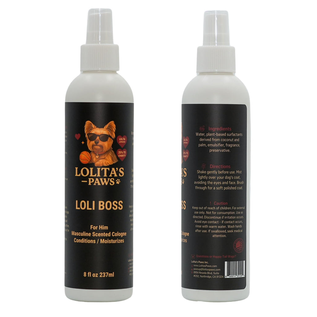 Masculine Dog Cologne Deodorizing Pet Spray 8 oz Y229