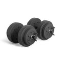 40 LB Adjustable Cement Dumbbell Set X8178
