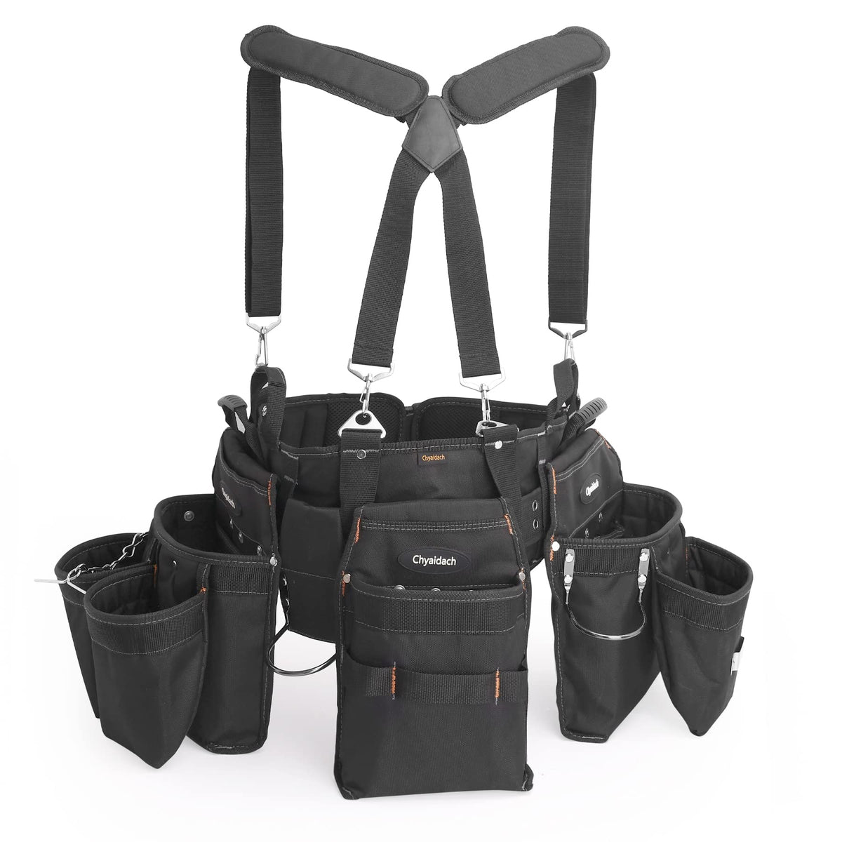 16-Pockets Adjustable Tool Belts with Suspenders C41101
