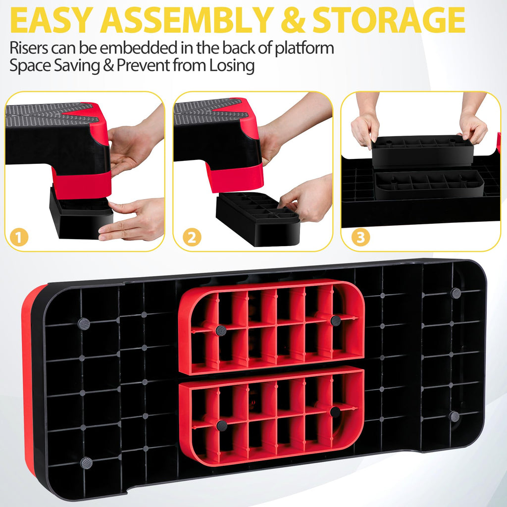 Adjustable Aerobic Stepper with Risers A840