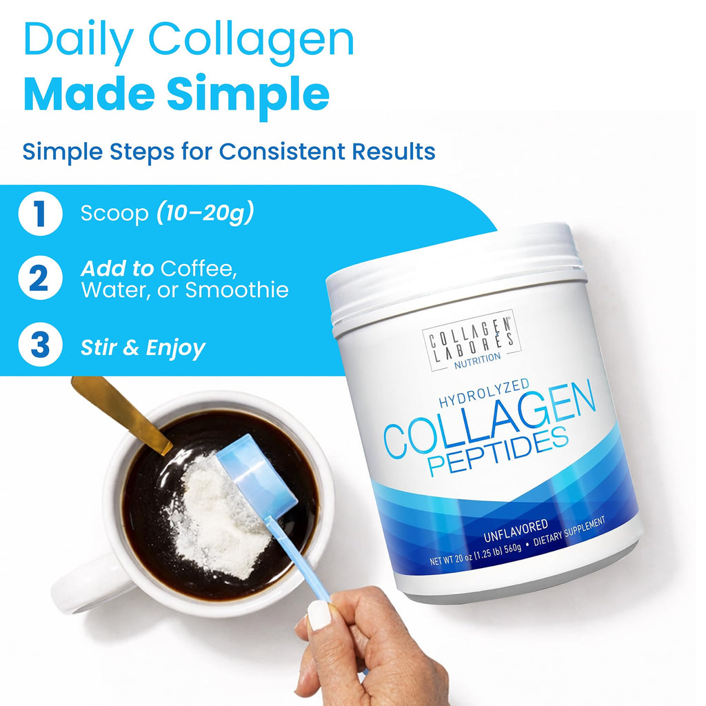 Hydrolyzed Collagen Peptides 20 oz Unflavored Powder T100494