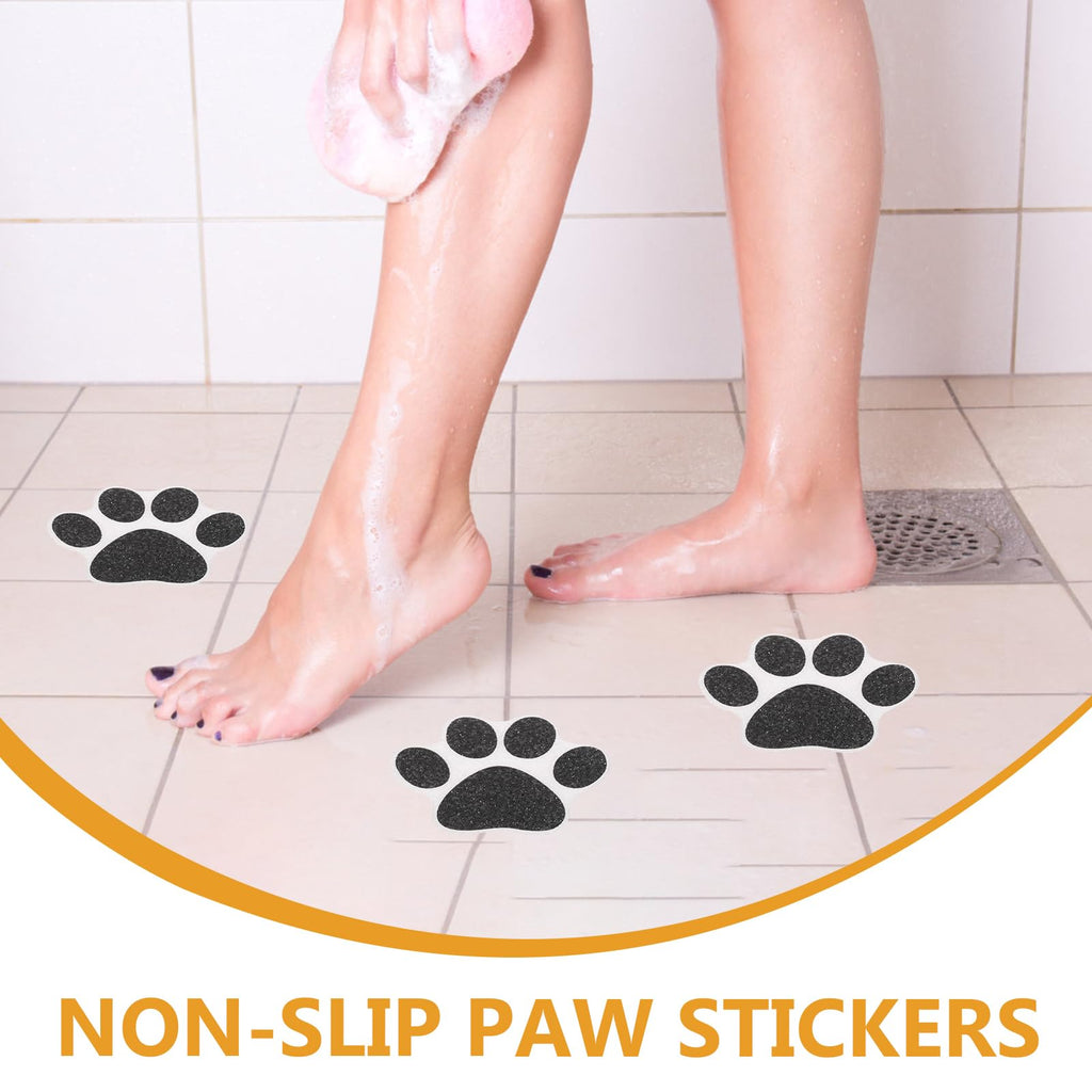 Non Slip Bathtub Stickers 10 pcs Dog Paw Decals Q685375