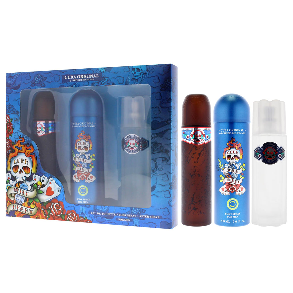 3 Pieces Eau de Toilette After Shave Body Spray Gift Set P880