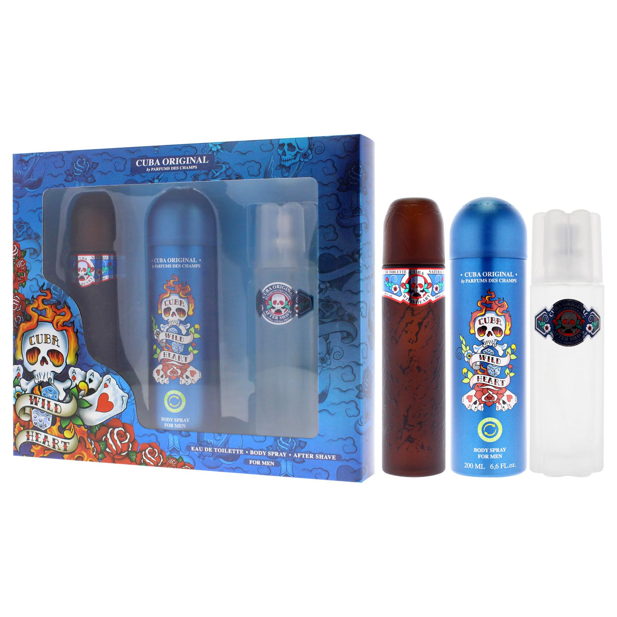 3 Pieces Eau de Toilette After Shave Body Spray Gift Set P880