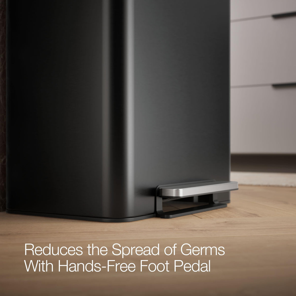13-Gallon Stainless Steel Step Trash Can S4086