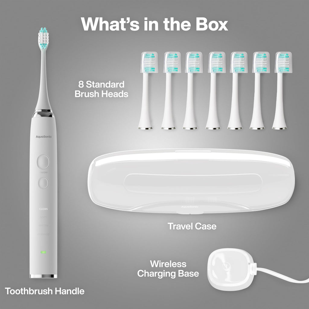 Electric Toothbrush with 8 Brush Heads & Travel Case I132804
