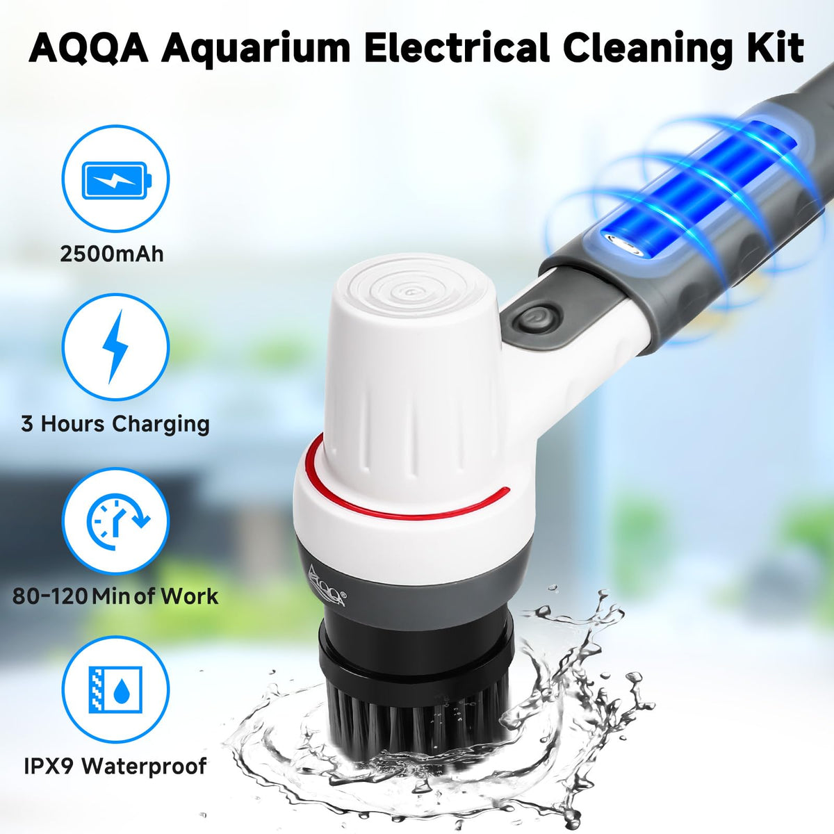 Grey Electric Aquarium Cleaning Kit W648261