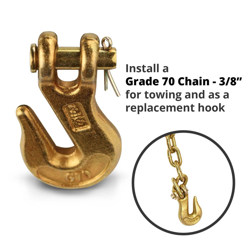 3/8 Clevis Hook G70 4 Pack S57328