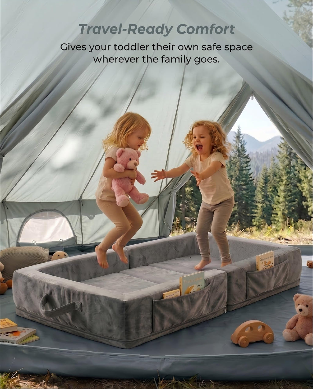 Portable Foldable Washable Toddler Travel Bed S669002