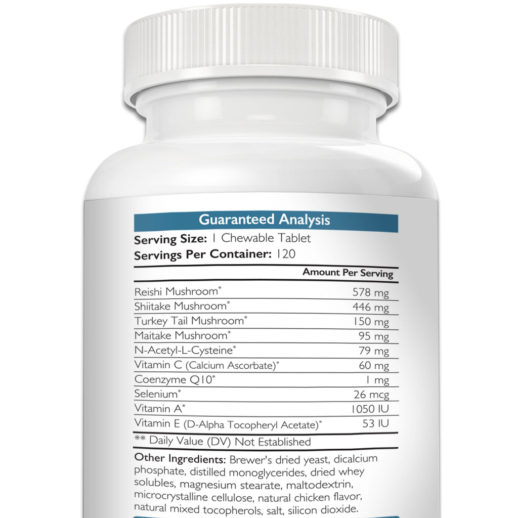 Immune Support for Dogs 120 Chewable Tablets B869