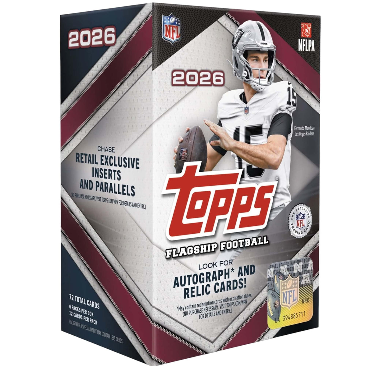 Topps Football Sealed Value Blaster Box 6 Packs B9549