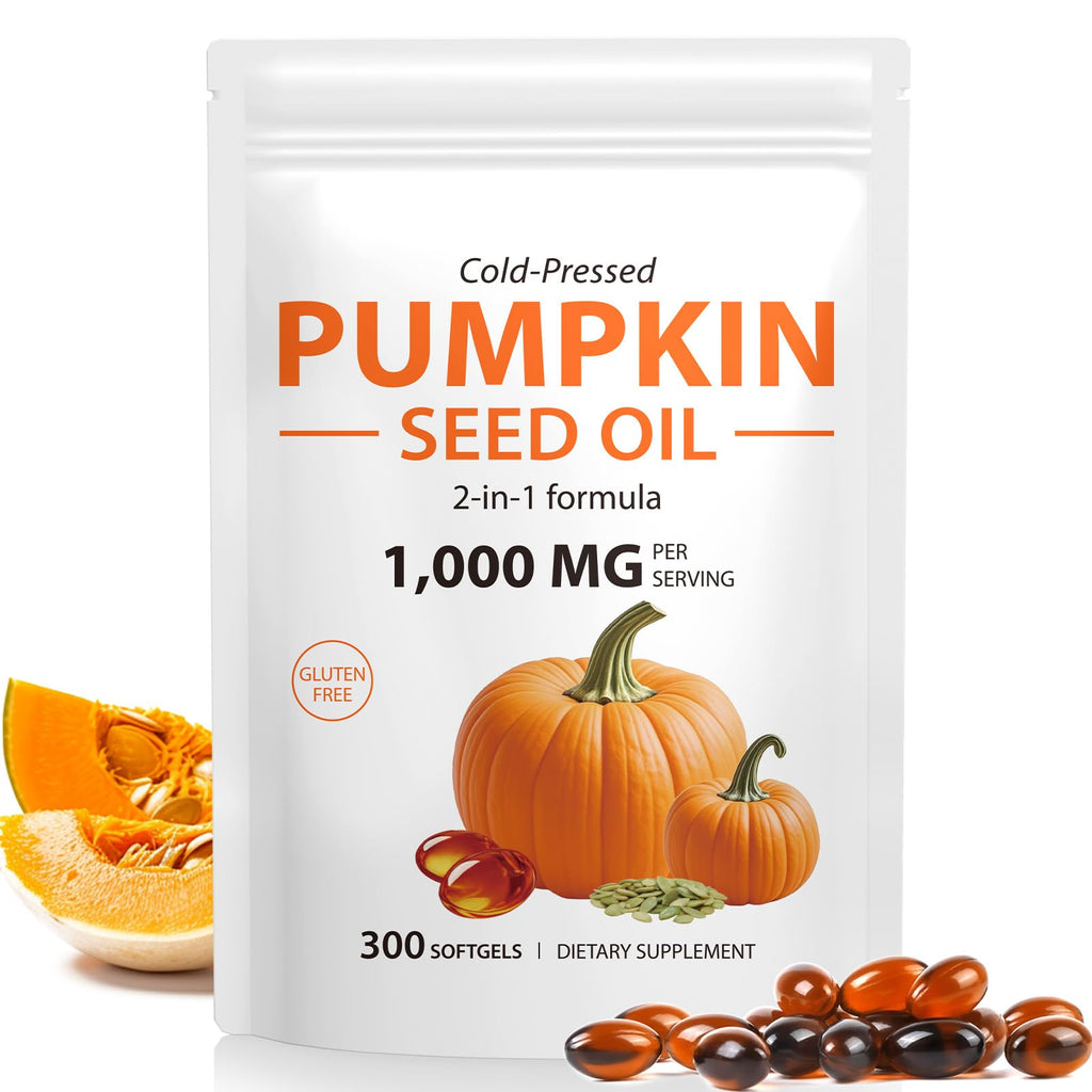 Pumpkin Seed Oil Capsules 1000mg 300 Softgels Z218